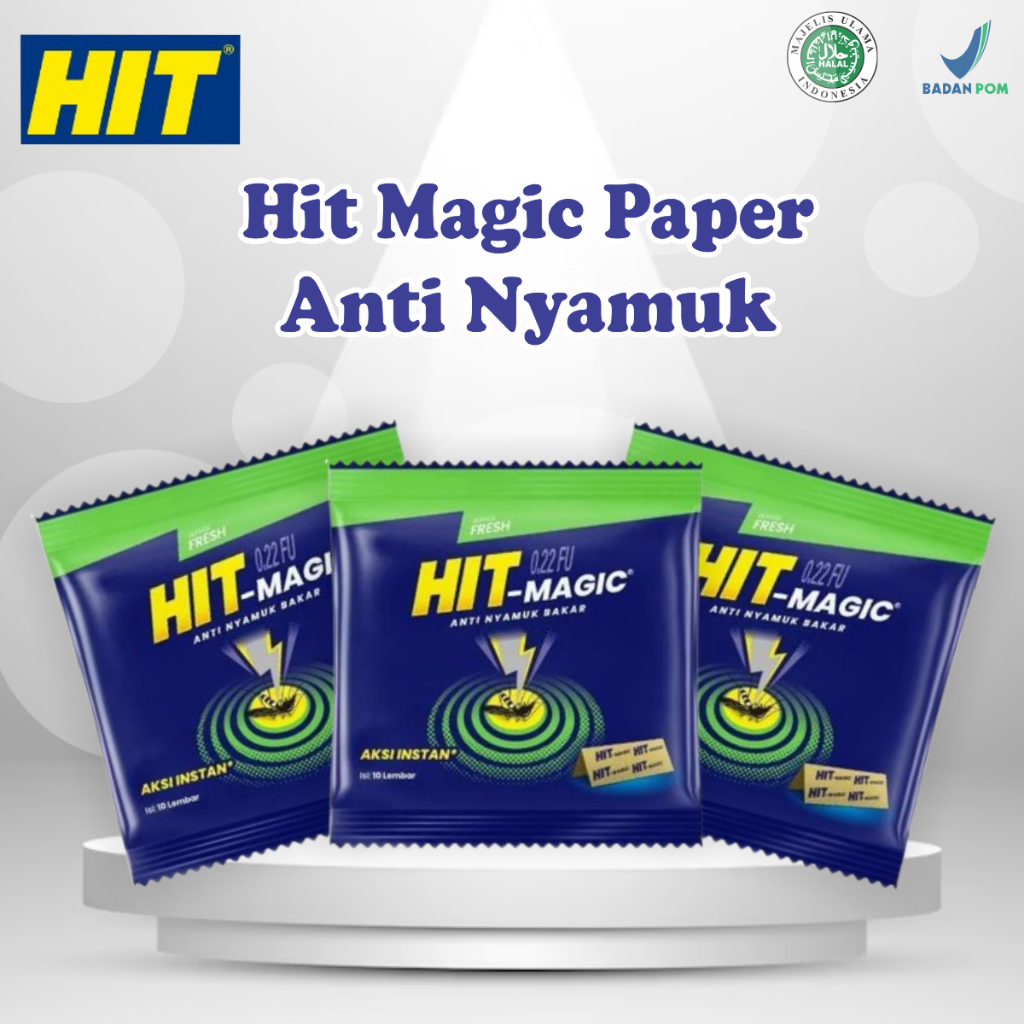 Jual HIT Anti Nyamuk Bakar Hit Magic Paper 3 pcs | Shopee Indonesia
