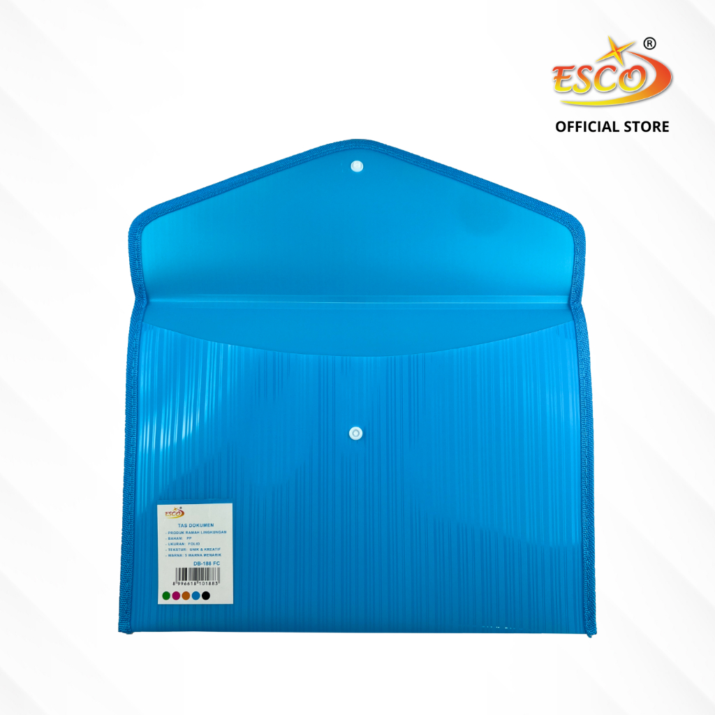 Jual Esco Map Dokumen Kancing / File Bag / Map Plastik / Document Bag ...