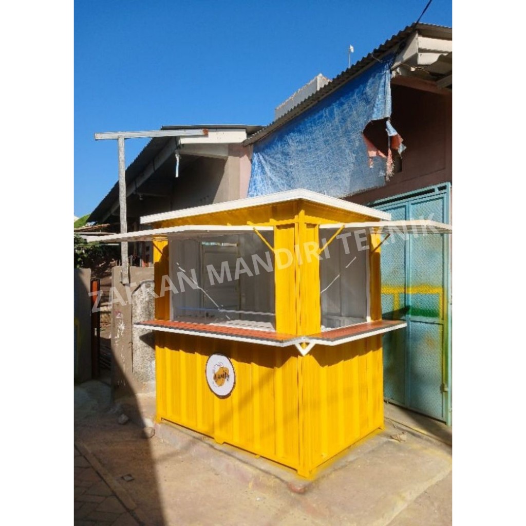 Jual [CUSTOM 18] Booth Container Booth Portable Meja Usaha (Custom ...