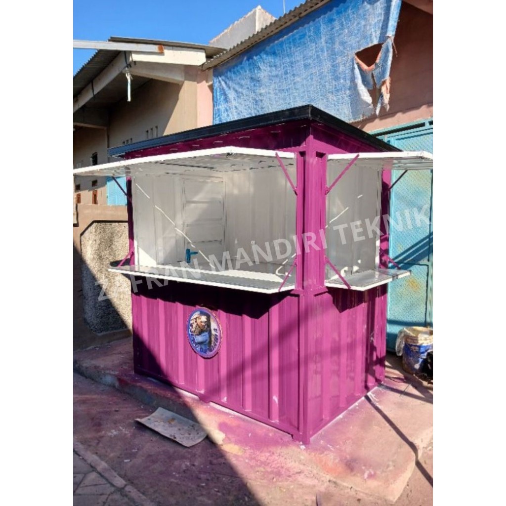 Jual [CUSTOM 18] Booth Container Booth Portable Meja Usaha (Custom ...