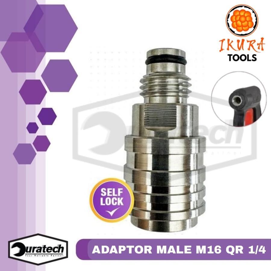 Jual Ikura Tools Adaptor M16 F14 Male Quick Release Adapter Self Lock ...