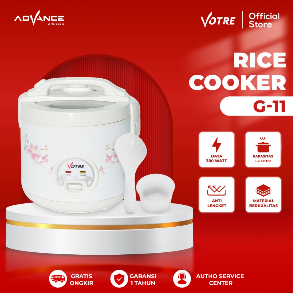 Jual Advance G11 Rice Cooker 1.2 Liter Magic Com G 11 Tutup Kaca ...