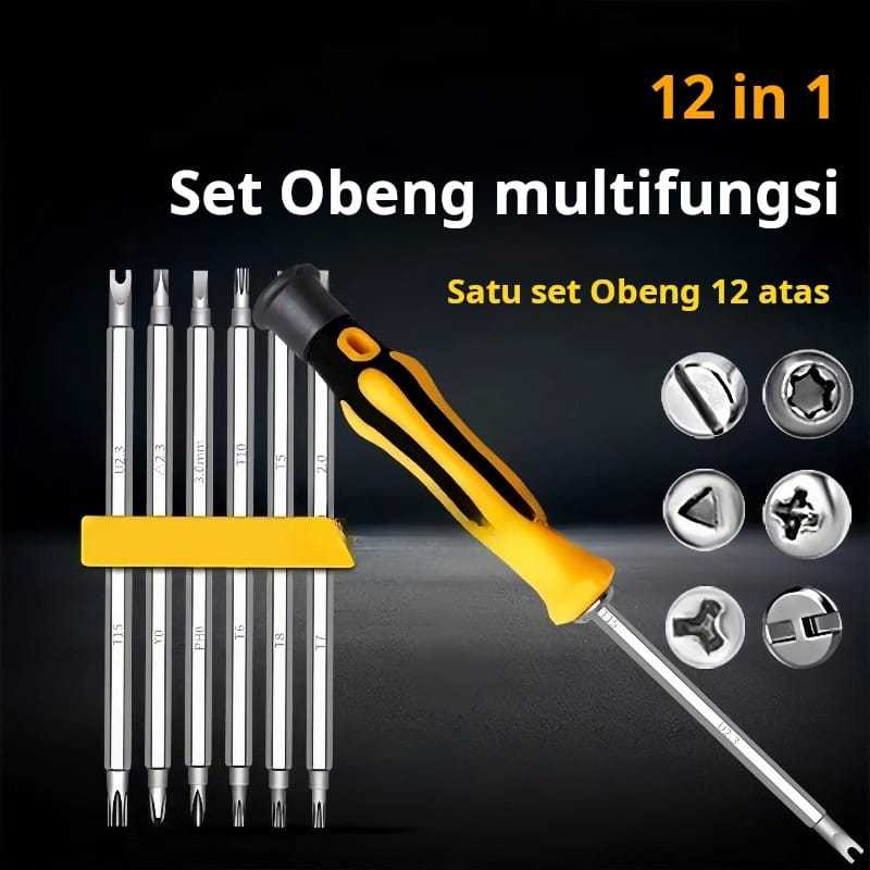Jual AB185 Obeng Bolak Balik Plus Minus Bintang Auto Obeng Set Bolak ...