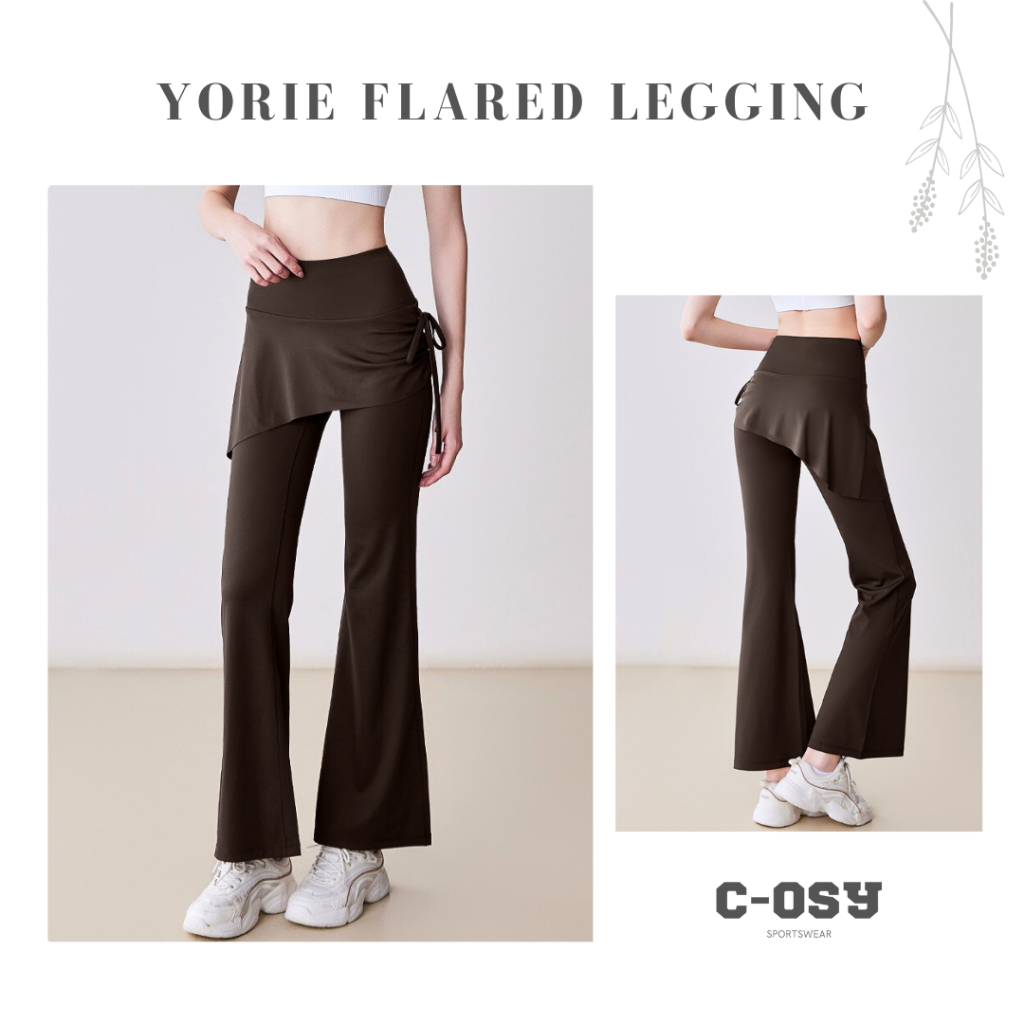 Jual COSY - YORIE Flared Legging Olahraga (S-XXL) Celana Rok Zumba Yoga ...
