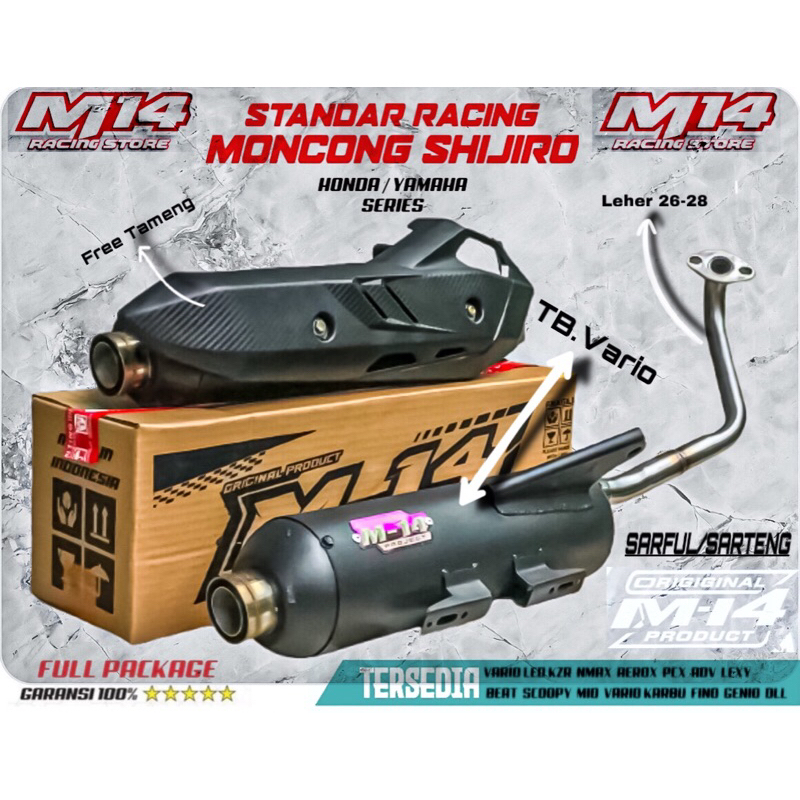 Jual KNALPOT STD RACING ORIGINAL M-14 PROJECT, MONCONG SHIJIRO TAMENG ...