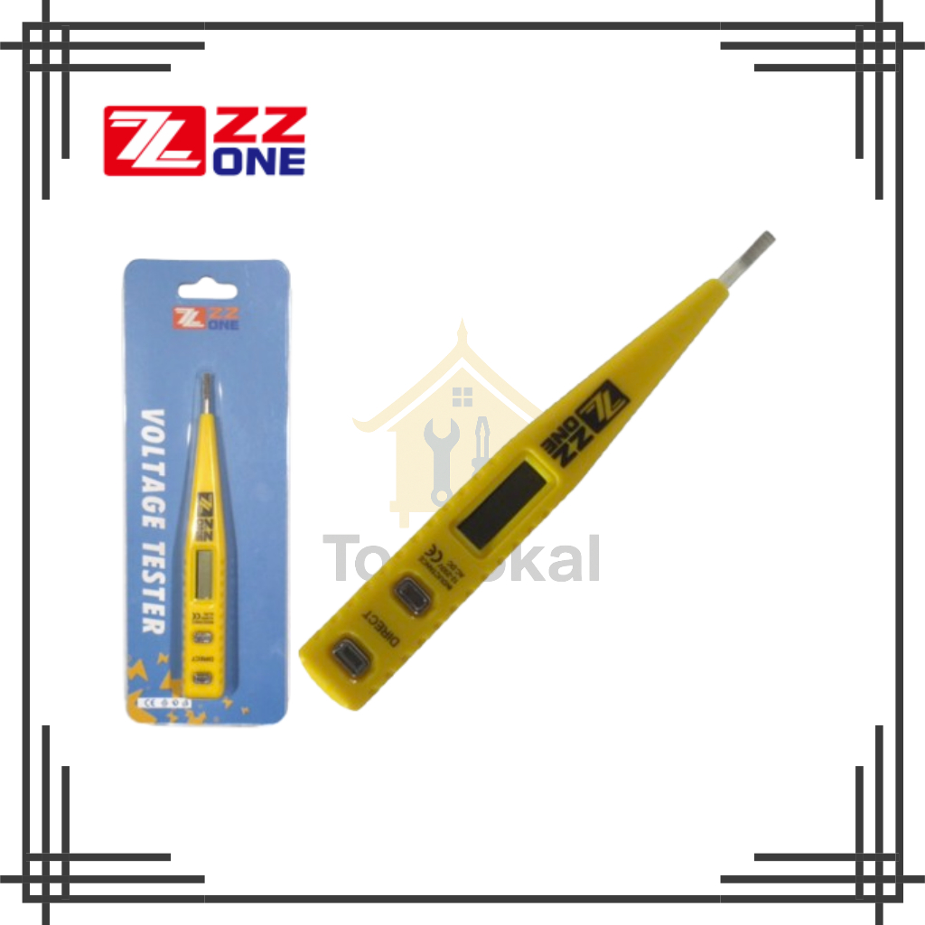 Jual Tespen/Test Pen Digital Voltage Tester ZZONE Tanpa Baterai Alat ...