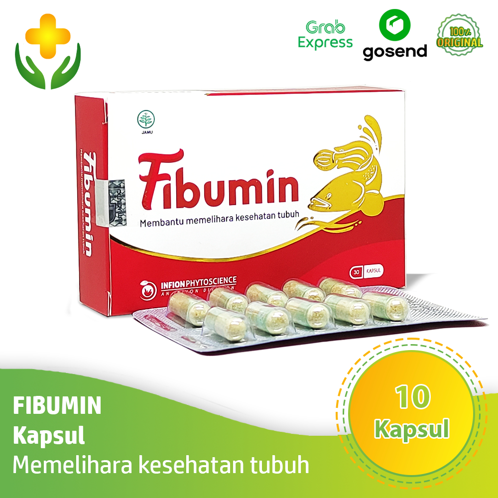 Jual Fibumin 1 Blister 10 Kapsul - Suplemen Ekstrak Ikan Gabus | Shopee ...
