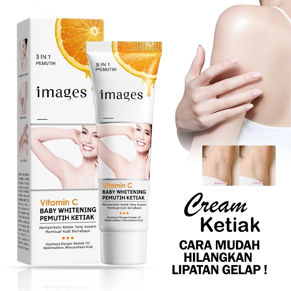 50g - Images Baby Whitening Krim Pemutih Ketiak Badan Leher dan Area Lipatan Hitam | AutoStock