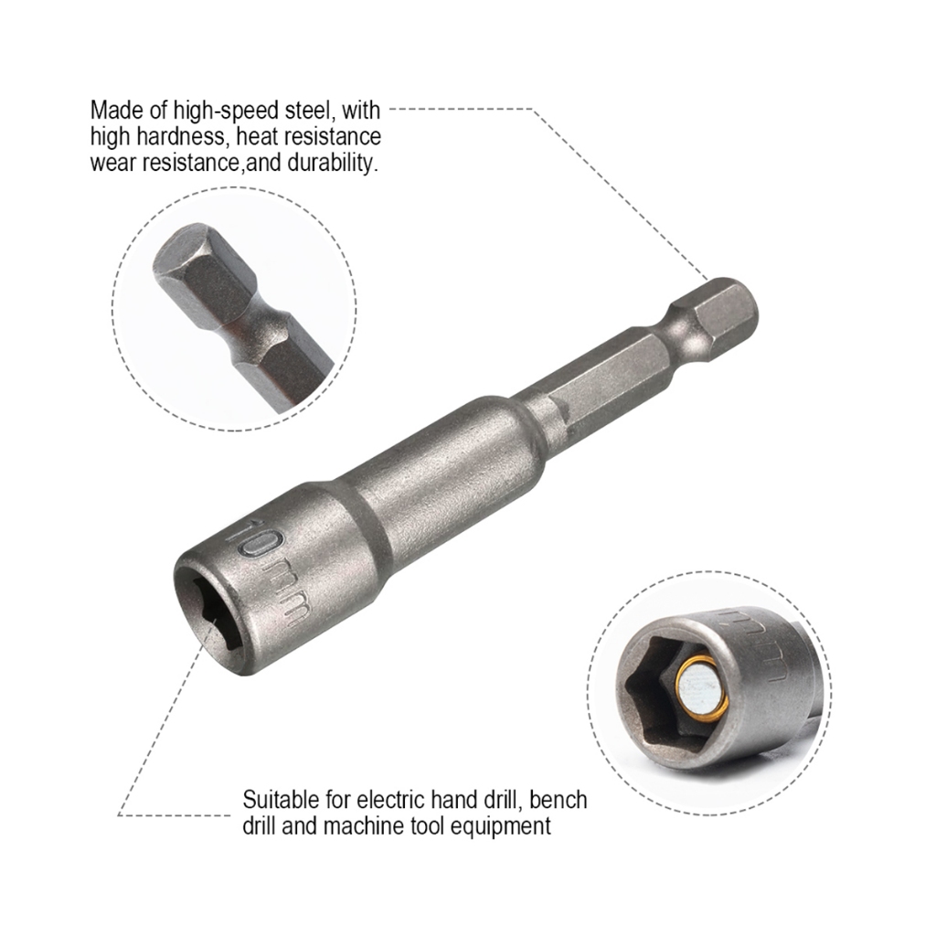 Jual JLD Mata kunci shock Mata Roofing Magnetic Hex Power Nut Baut ...