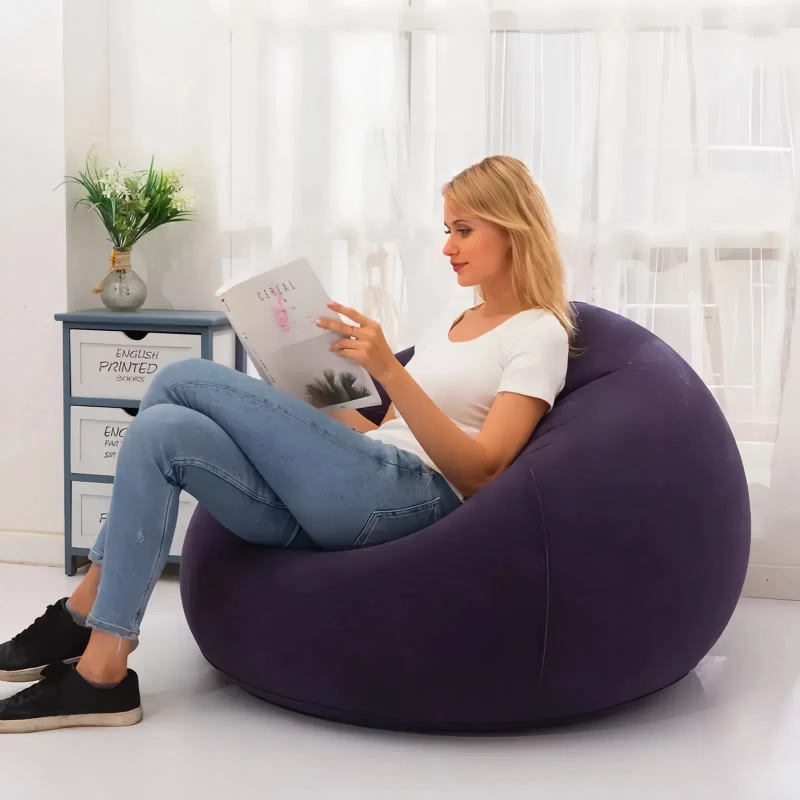 Jual Sofa Bentuk Bulat Big Ultra Bean / Sofa Bag/Oval Beans Beanbag ...