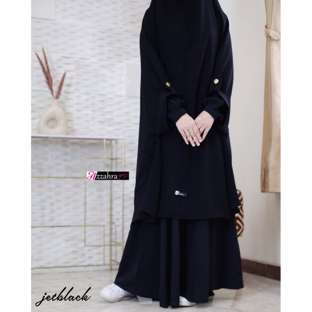 Khimar Syari Lubang Lengan Dzulhijah By Azzahra Syari
