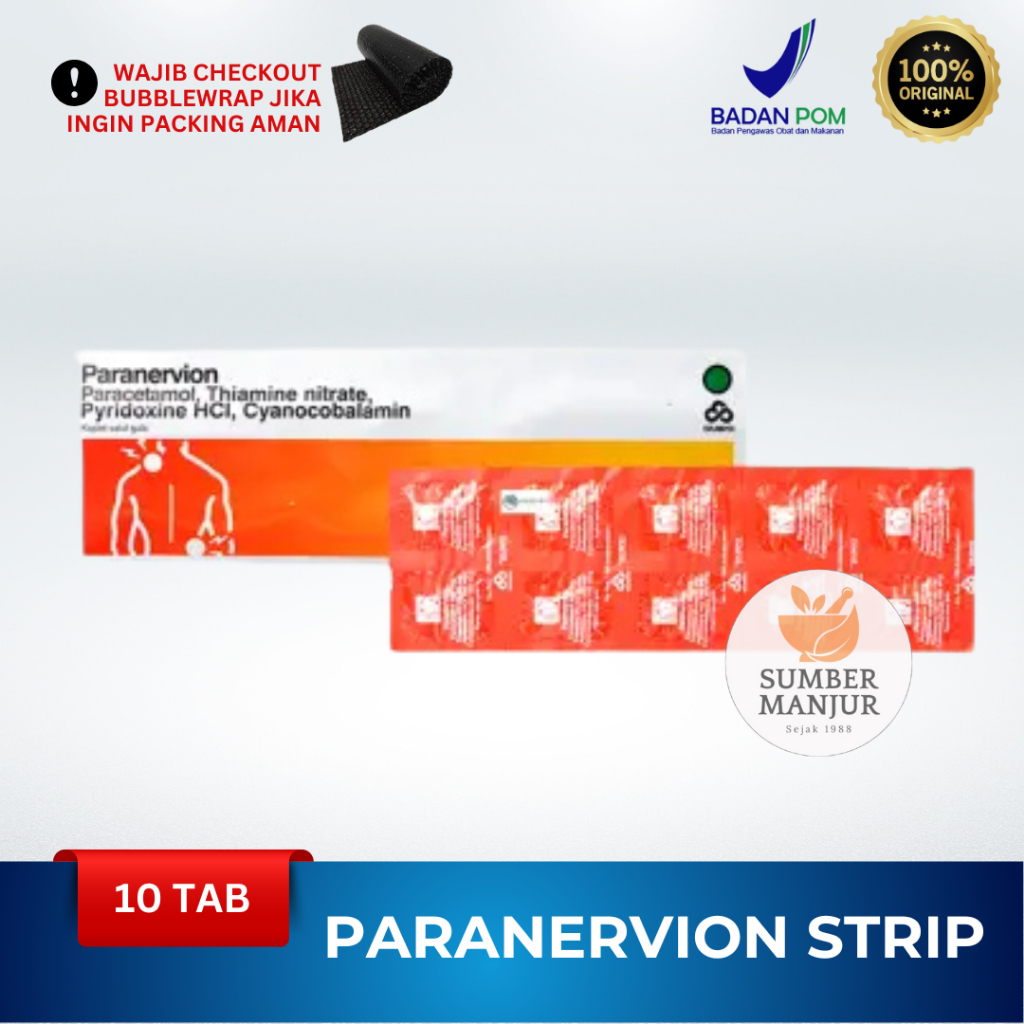 Jual PARANERVION STRIP ISI 10 TABLET / OBAT DEMAM | Shopee Indonesia
