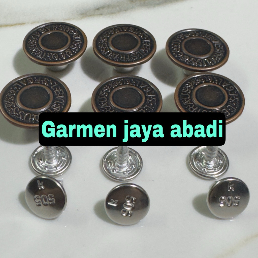 Jual kancing levis anti karat 17mm,505 atg dan silver/lsn | Shopee ...