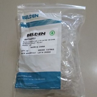 Jual Belden Connector UTP RJ45 CAT 5E /Konektor RJ45 CAT-5e / AP700007 ...