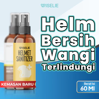 Wiselie - Parfum Penghilang Bau Helm 60ML Helmet Sanitizer non Alcohol Anti Bacterial Anti Virus Menghilangkan Bau Efektif Antibakteri Antivirus Menjaga Helm Tetap Segar dan Higienis Aroma Premium Tahan Lama Cocok untuk Semua Jenis Helm Spray Wiselie