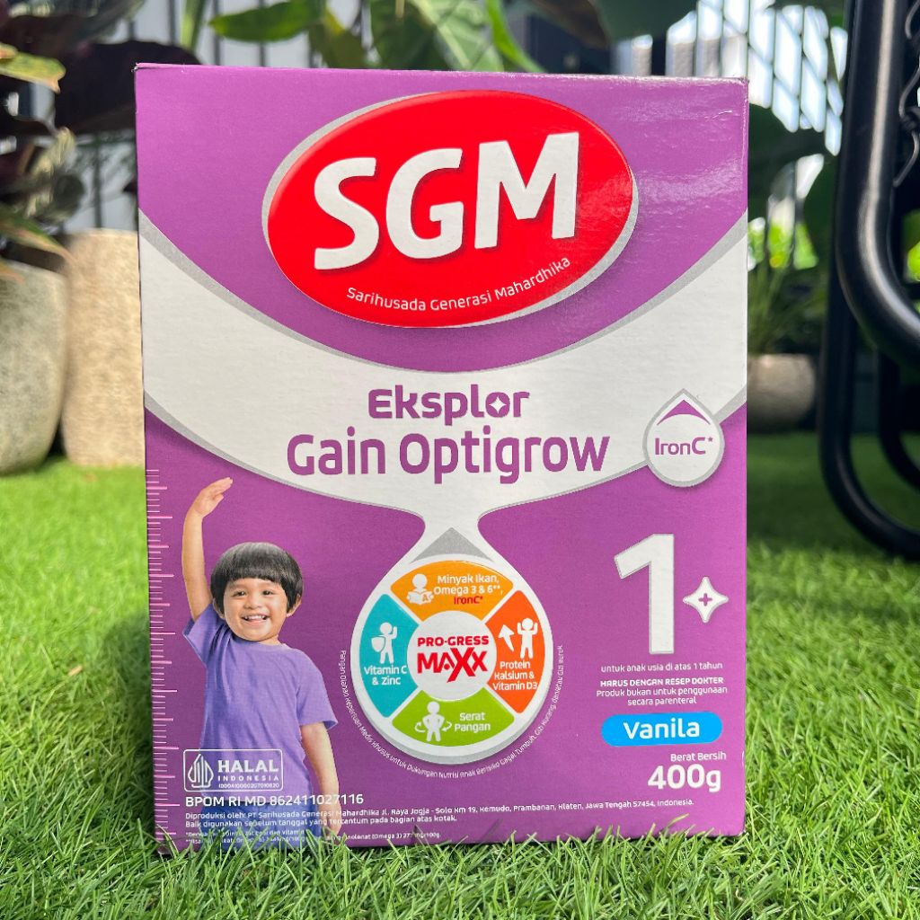 Jual SGM GAIN OPTIGROW 400 GRAM VANILLA | Shopee Indonesia