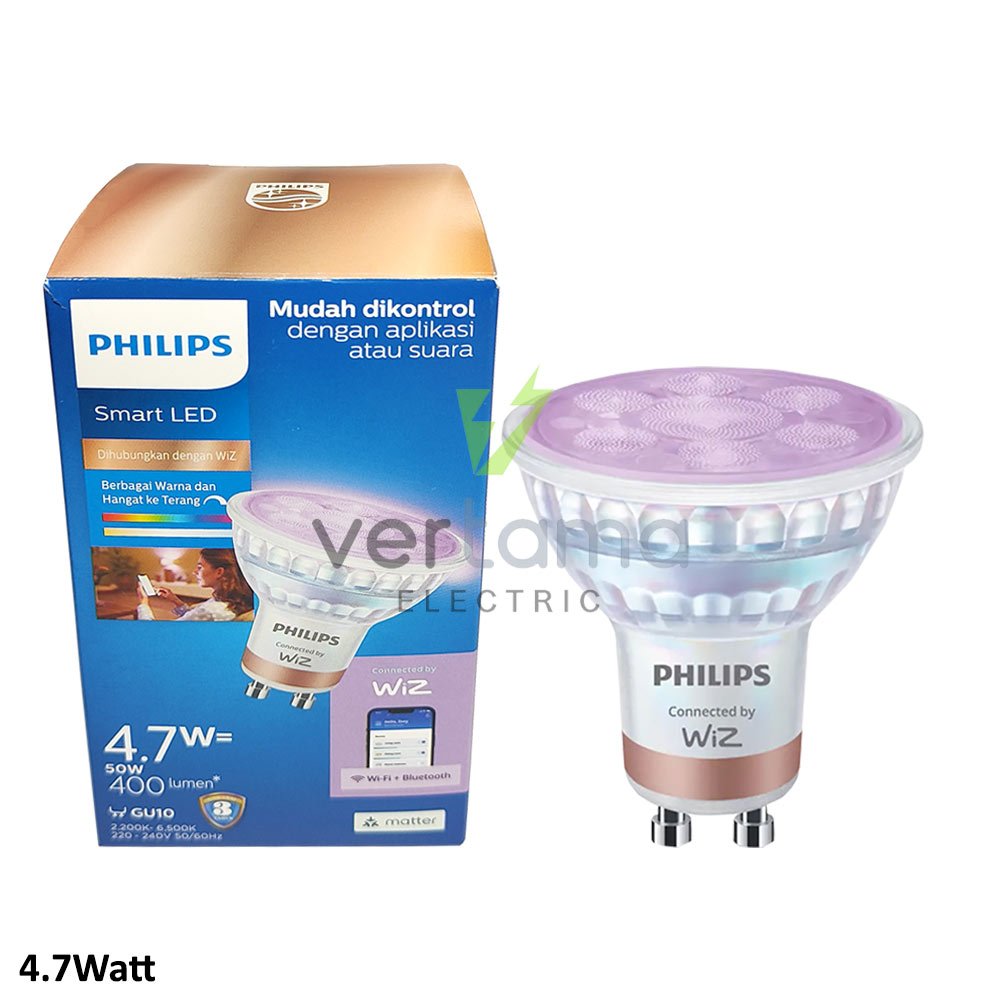Jual Lampu Philips LED Spotlight RGB Smart WIFI GU10 4.7Watt | Shopee ...