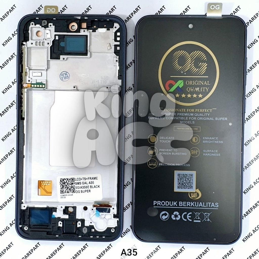 Jual OG SUPER / MEETOO LCD TOUCHSCREEN + FRAME SAMSUNG GALAXY A35 5G ...