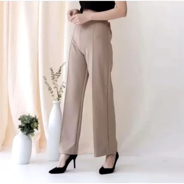 Celana Kulot Scuba Premium Zipper Cullote Scuba Jumbo Celana Kantor Wanita
