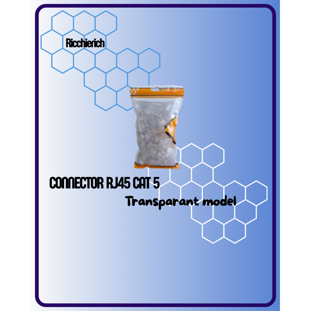 Jual RJ45 CAT 5 Connector Transparan Model | Shopee Indonesia