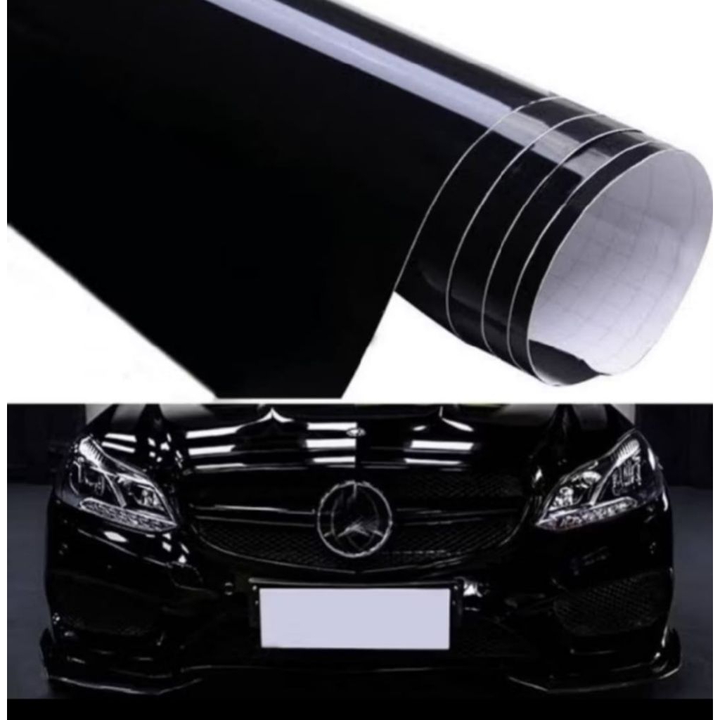 Jual Sticker skotlet warna hitam glossy untuk motor/mobil | Shopee ...