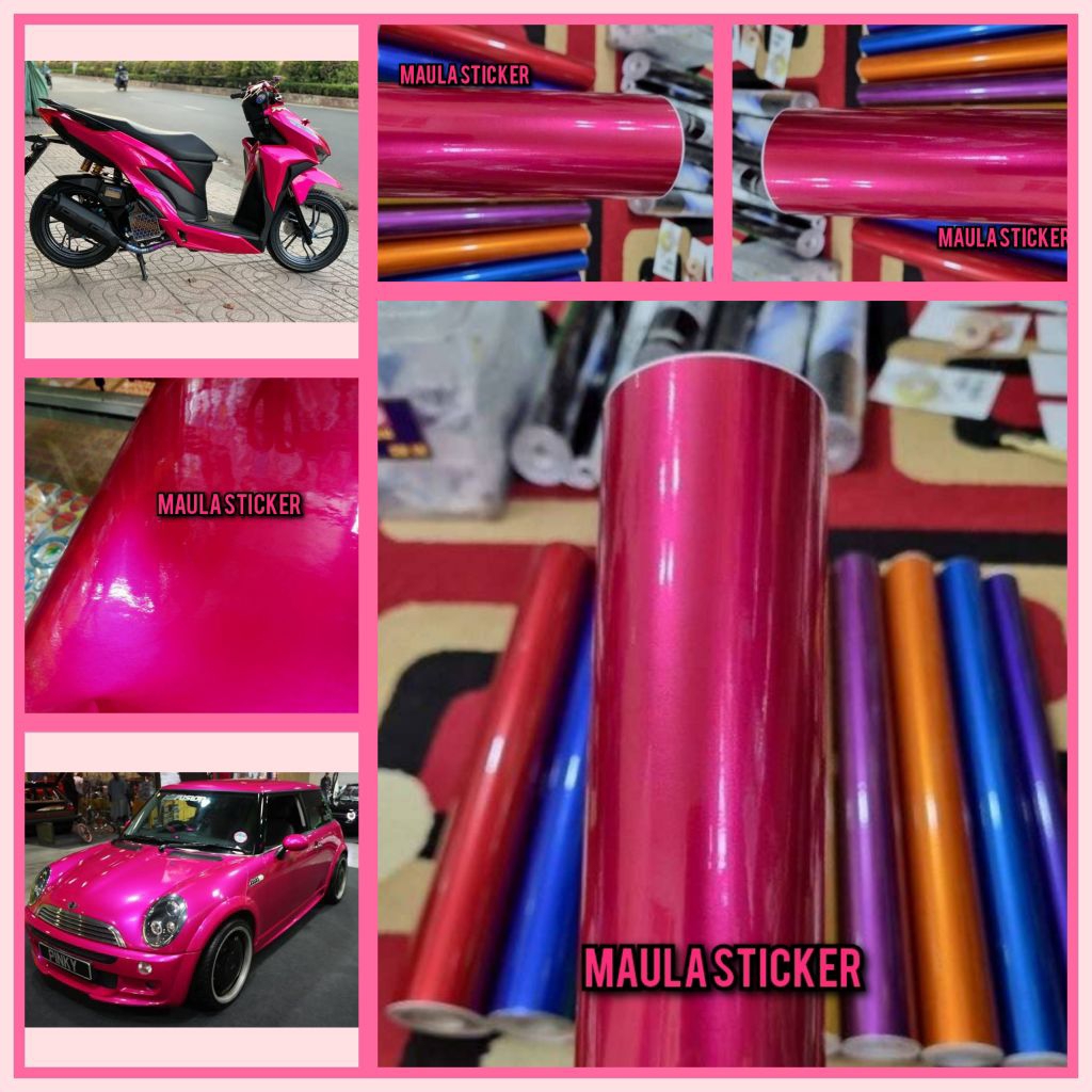 Jual Skotlet Warna Pink Tua Candy/ Pink Tua Metalik Gloss Kualitas ...