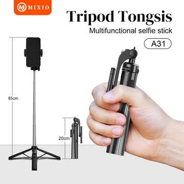 MIXIO A31 Tongsis Bluetooth Selfie Stick Tripod 80cm 160cm 210cm