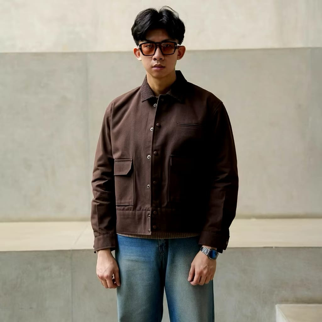 Jual Signore marsotto work canvas jacket | Shopee Indonesia