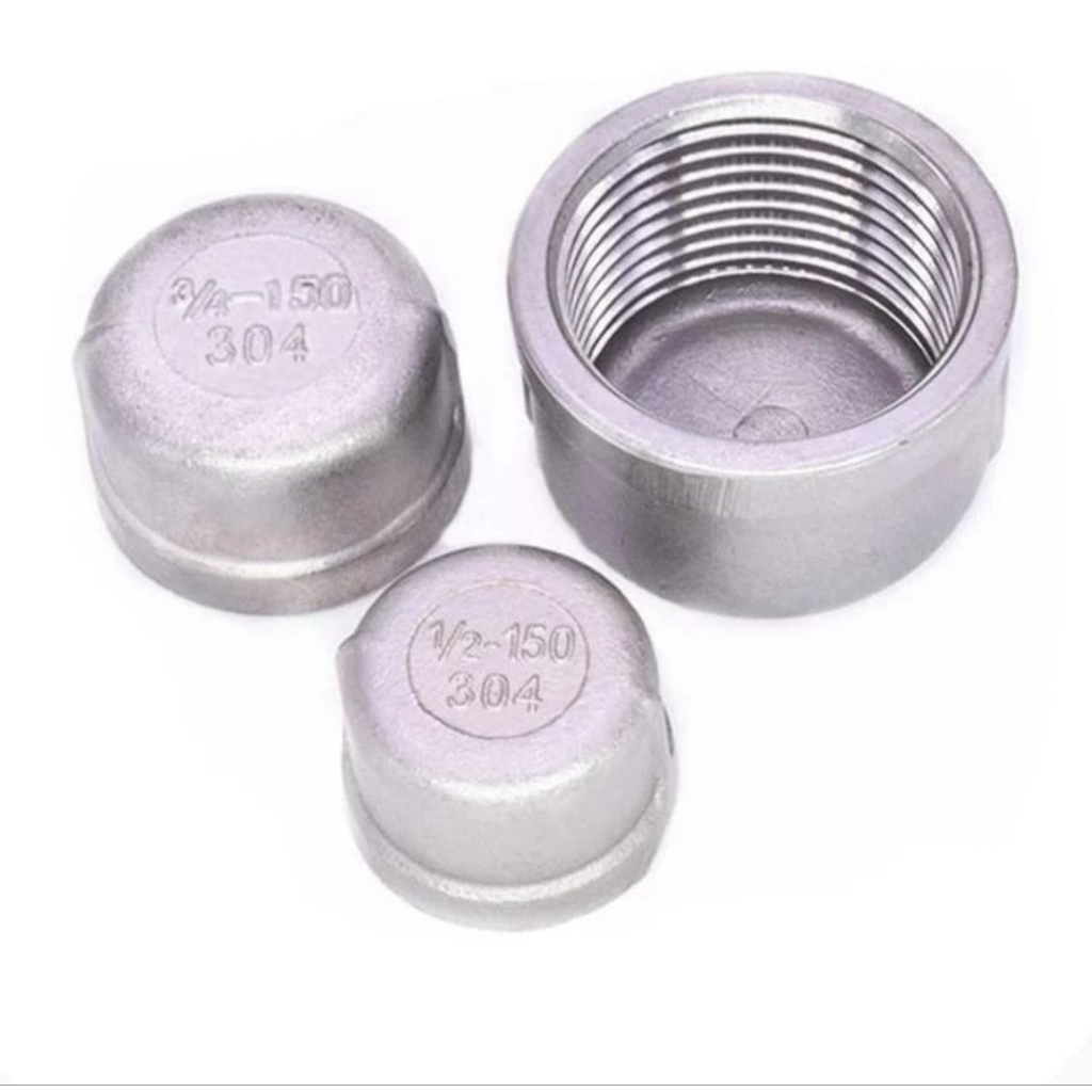 Jual 3 inch End Cap / Dop Drat Dalam Stainless SS304 | Shopee Indonesia