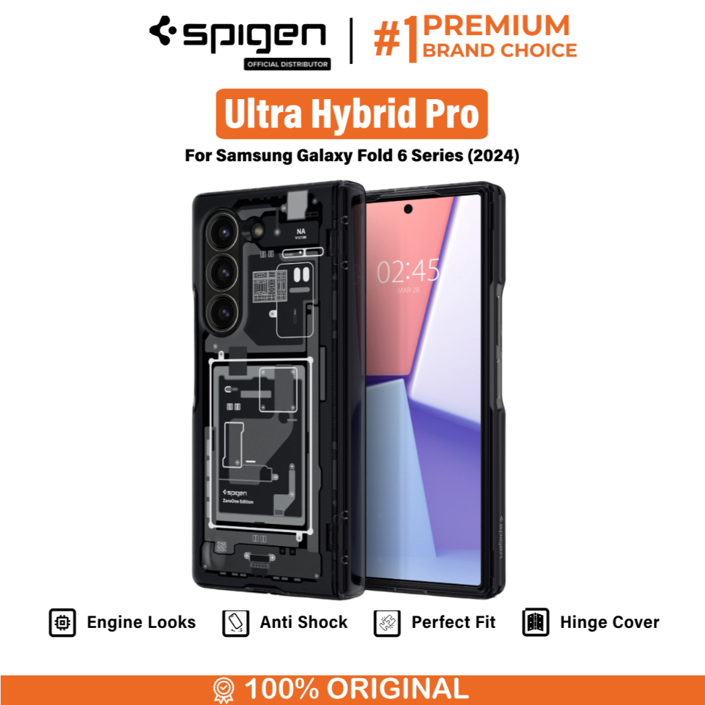 Case Pelindung HP for Samsung Galaxy Z Fold Spigen Ultra Hybrid Pro Clear  Cover Case for