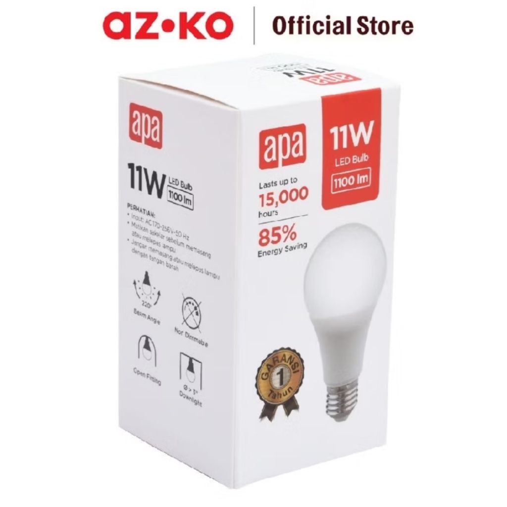 Jual AZKO Lampu Bohlam LED Apa Original Azko/Ace hardware | Shopee ...