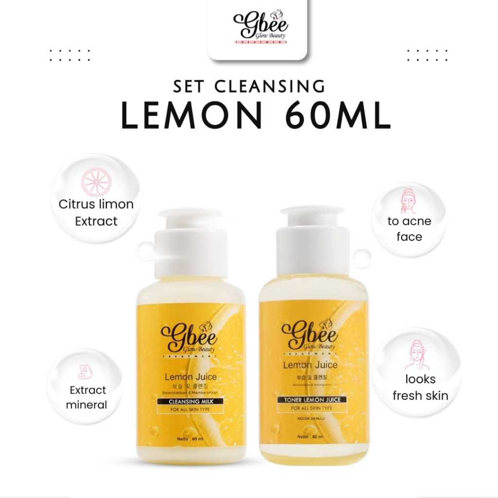 Jual Gbee Glow Beauty Paket Cleansing 60ml Untuk Mengangkat Kotoran ...