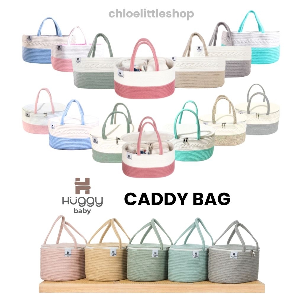 Jual Huggy Baby Rope or Solid Caddy Bag / Diaper Bag Organizer | Shopee ...