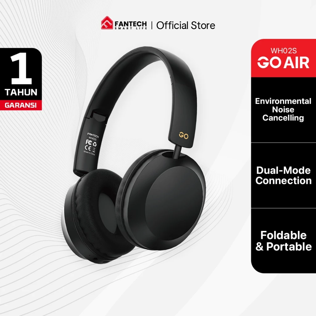 Fantech GO AIR WH02 Headphone ENC Bluetooth Headset Wireless