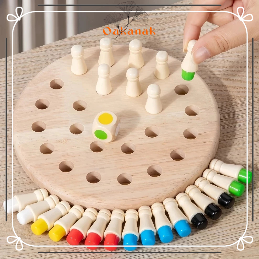 Jual SNI Mainan Montessori Memory Chess Board Game Mainan Edukasi Anak ...