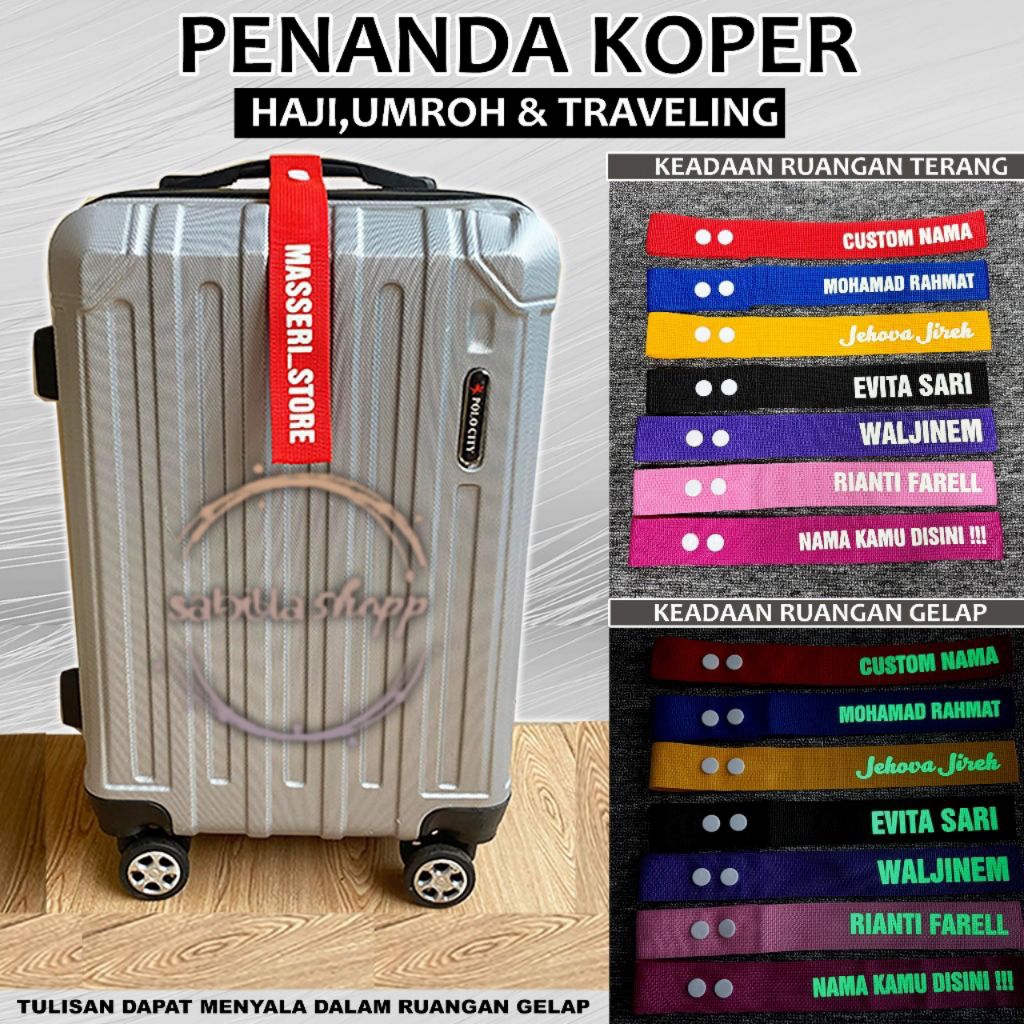 Jual Tag Koper Luggage Tag Bag Tag Gantungan Penanda Koper Tas Custom ...