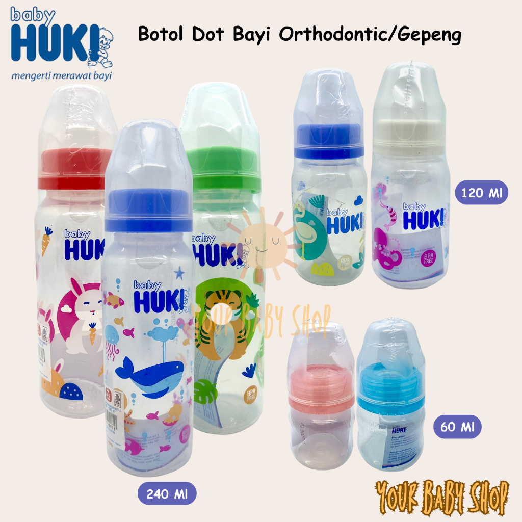 Jual Botol Dot Susu Huki Orthodontic Nipple Gepeng Newborn Baby Bottle ...