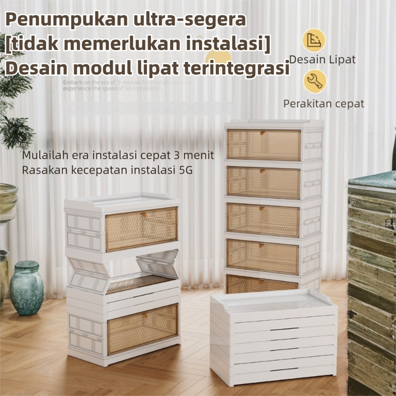 Jual ORG Rak Sepatu Lipat Transparan Anti Debu Kabinet Sepatu Anti Debu ...