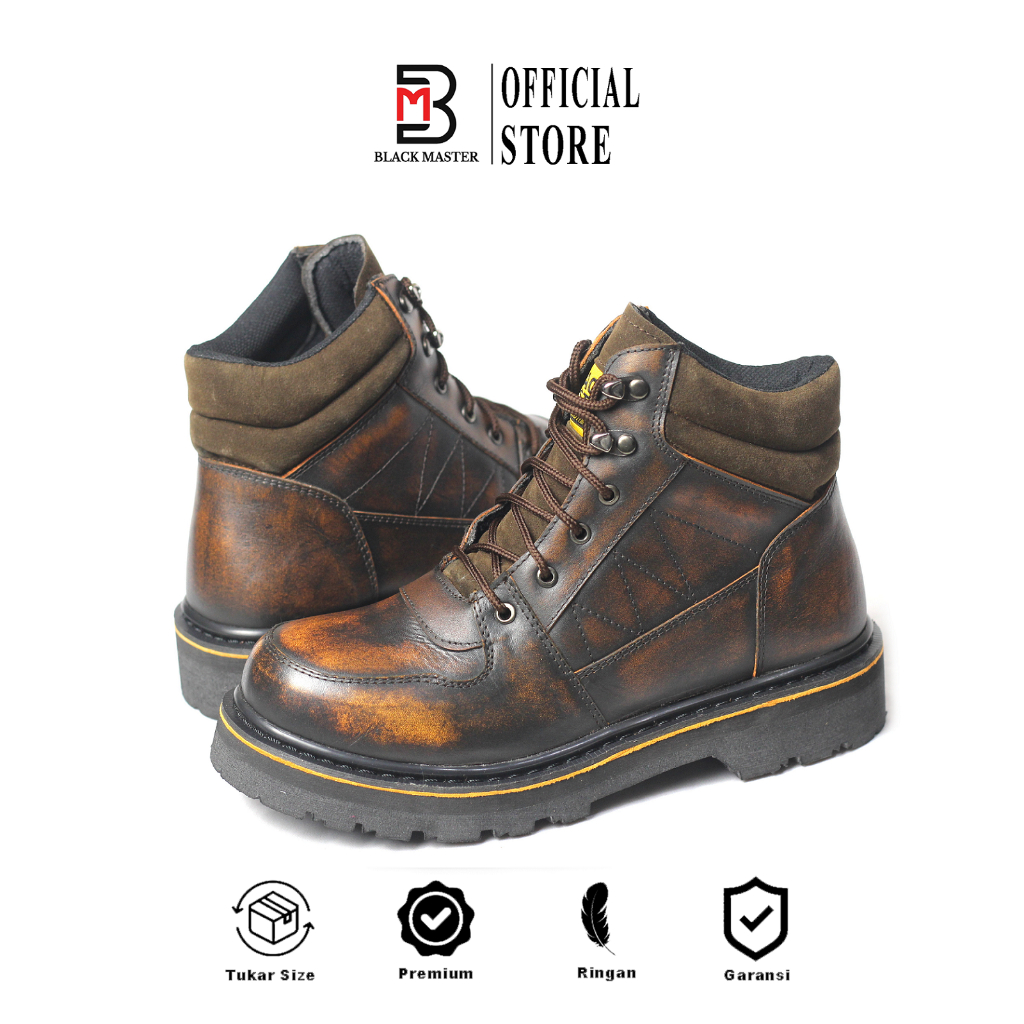 Jual BLACK MASTER Sepatu Boots Rockers Pria Original Sepatu Underground ...