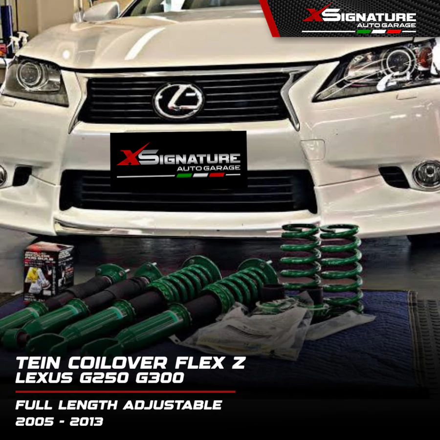FLEX Z ORIGINAL BNIB 100% TEIN COILOVER FZ TOYOTA MARK X GRX120 GRX121 GRX130 (ALL YEAR MARK X SUITABLE 2004-2020) FULL LENGTH ADJUSTABLE LOW HIGH SOFT HARD SUSPENSION HIGH QUALITY PERFORMANCE SUSPENSI SHOCK DAN SPRING PER