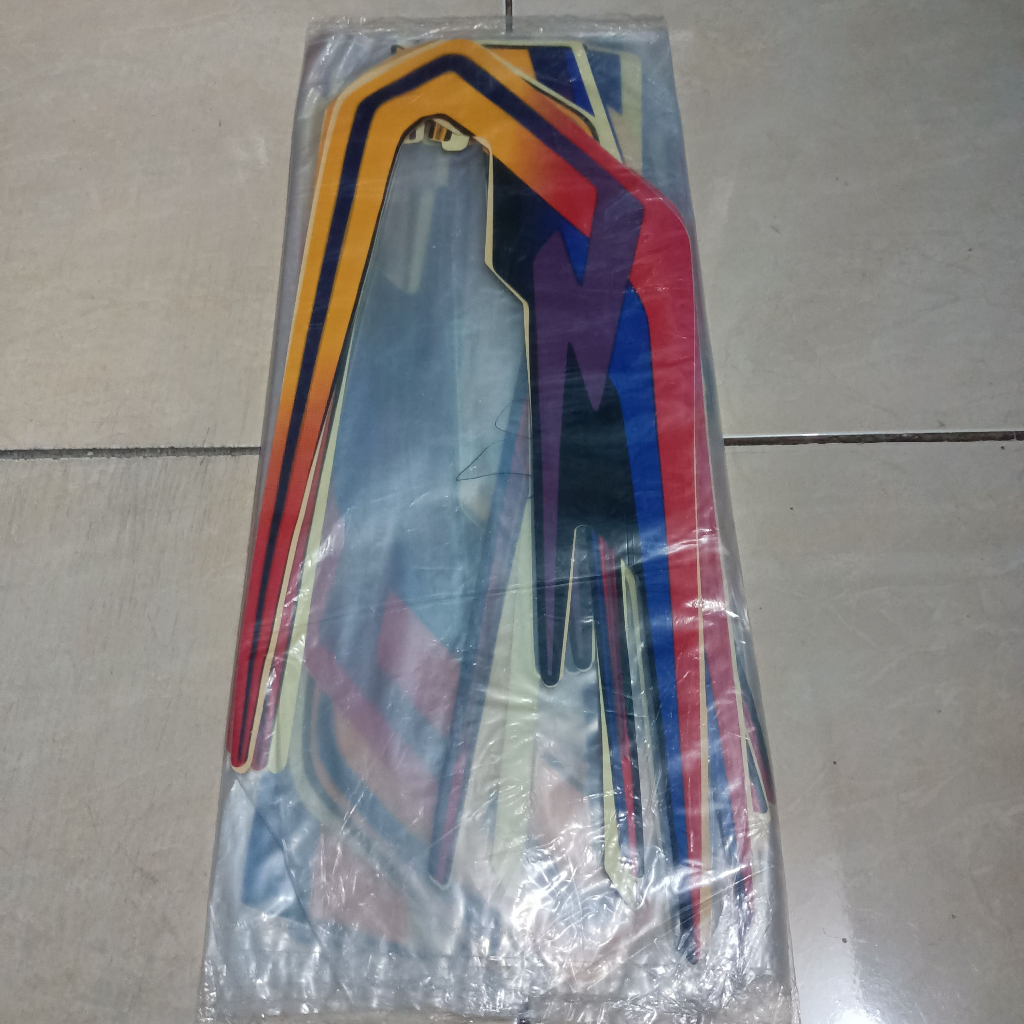 Jual stiker striping yamaha rxs rx s spesial 1997 hitam kuning lis body ...