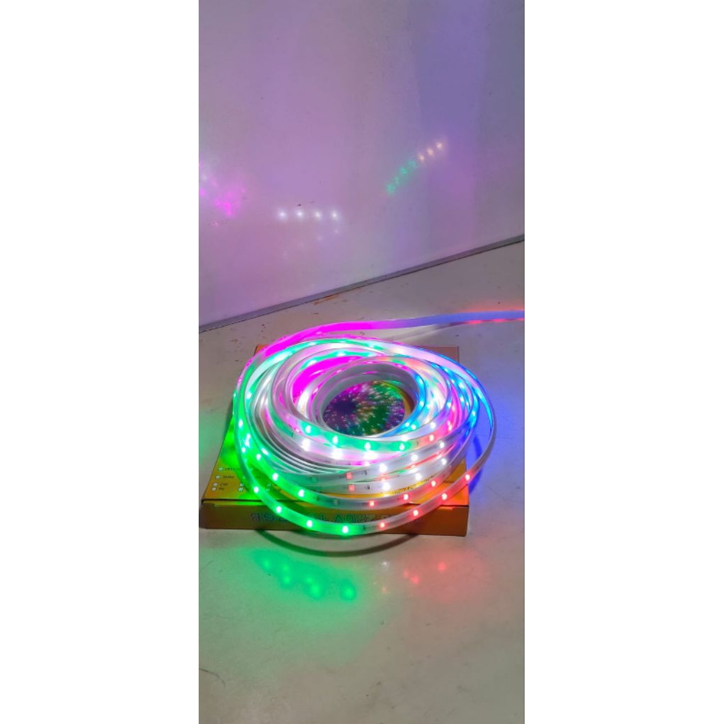 Jual Lampu RGB Warna Warni 10M Led Strip & Adaptor 7 meter Rainbow Lamp ...