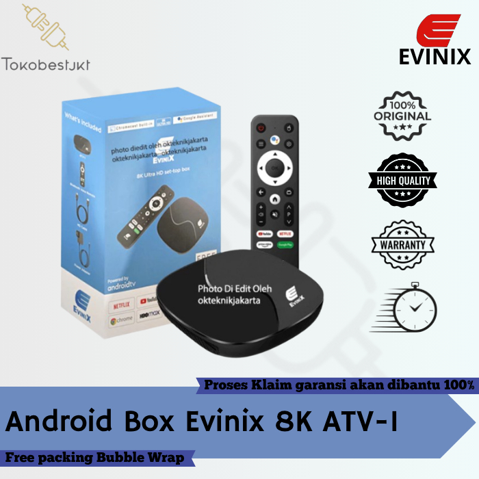 Jual Android Box Evinix 8K Set Top Box Android / Android Tv Box Evinix ...