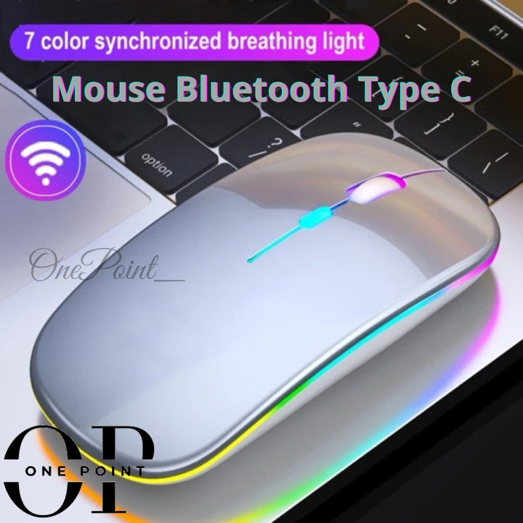 Jual Mouse Bluetooth 2.4G Wireless Rechargeable Led RGB 800/1200 ...
