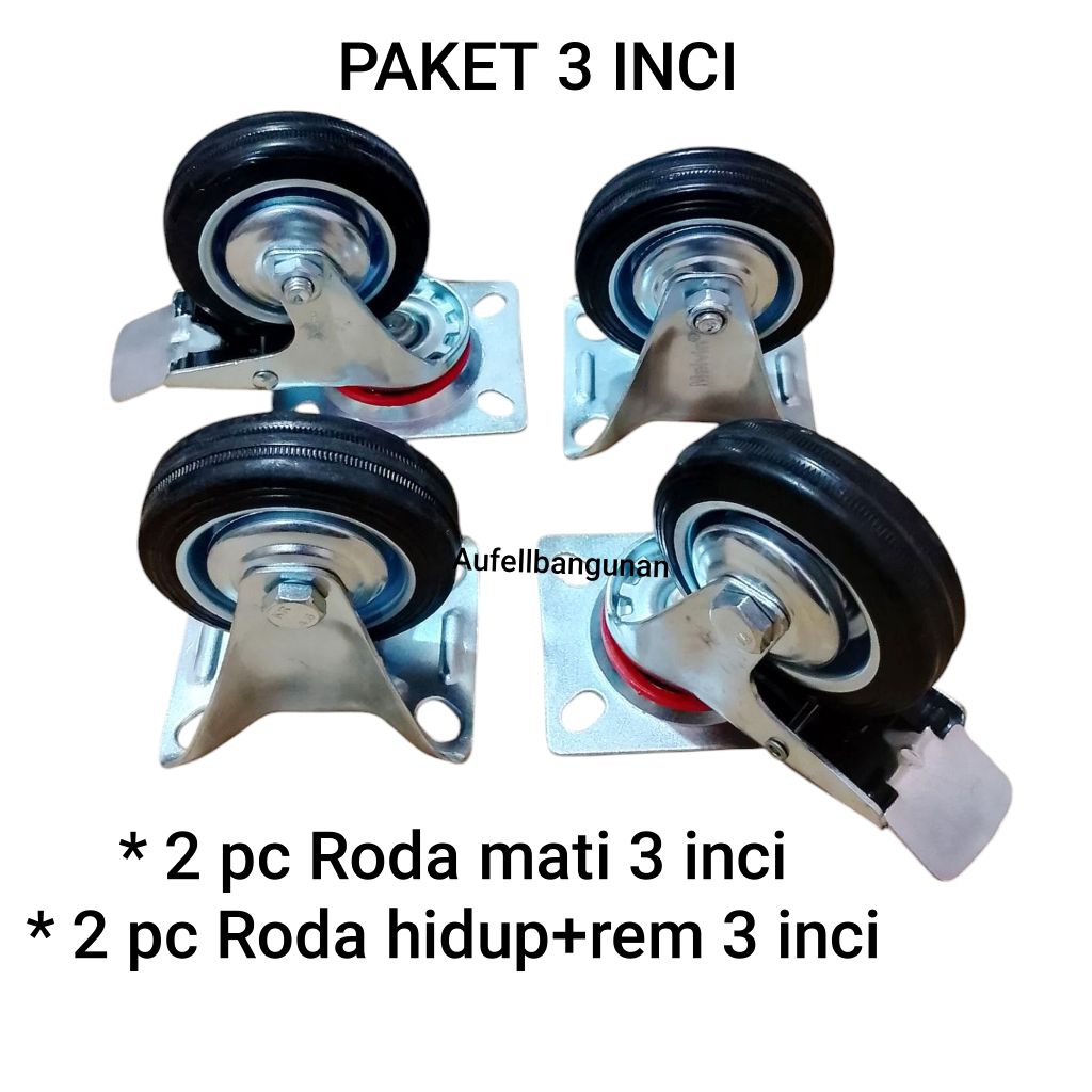 Jual (4pc) Paket set roda 3