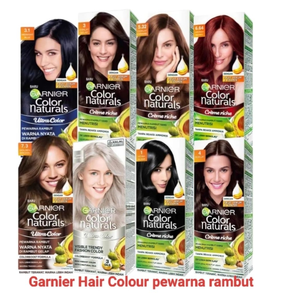 Jual Garnier Hair Color, Pewarna Rambut,Cat Rambut kotak ALL VARIAN ...