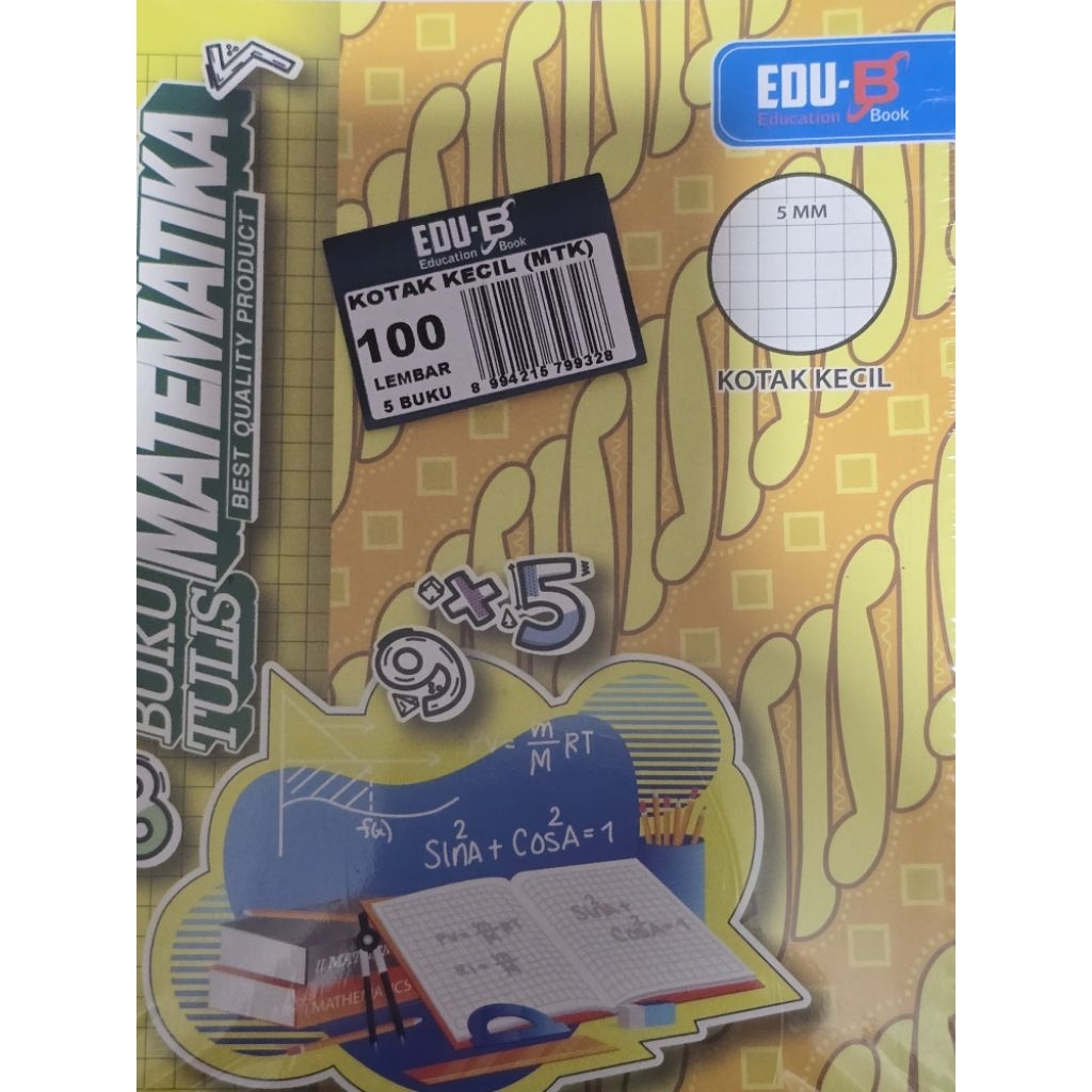Jual Buku Tulis Edu B Kotak Kecil 100 Lembar Harga Per Pack Buku Tulis