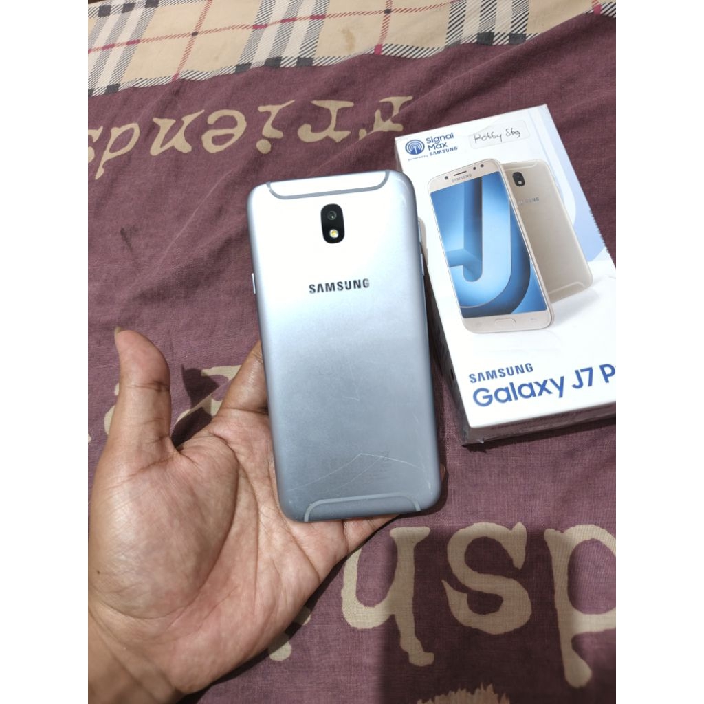 Jual samsung j7 pro NFC fulset lengkap lcd ori ram 3gb 32gb hp bekas ...
