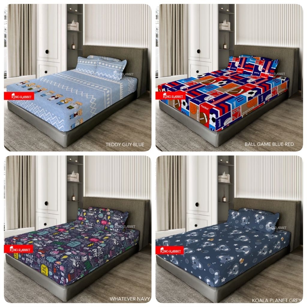 Jual King Rabbit Sprei Uk. 120 (Single) - Motif Karakter Anak | Shopee ...