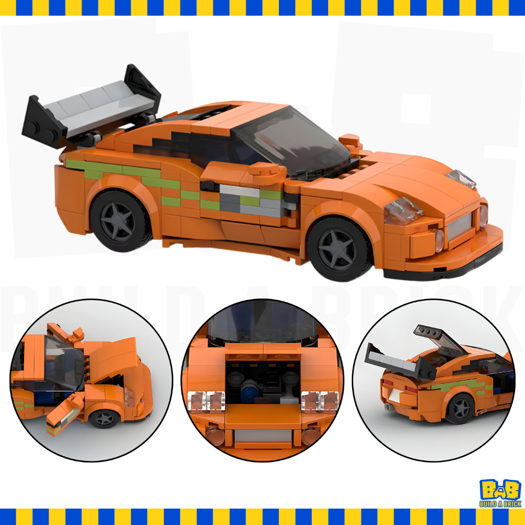 Jual Bricks Toyota Supra MK4 A80 2 Fast 2 Furious Car Building Block ...